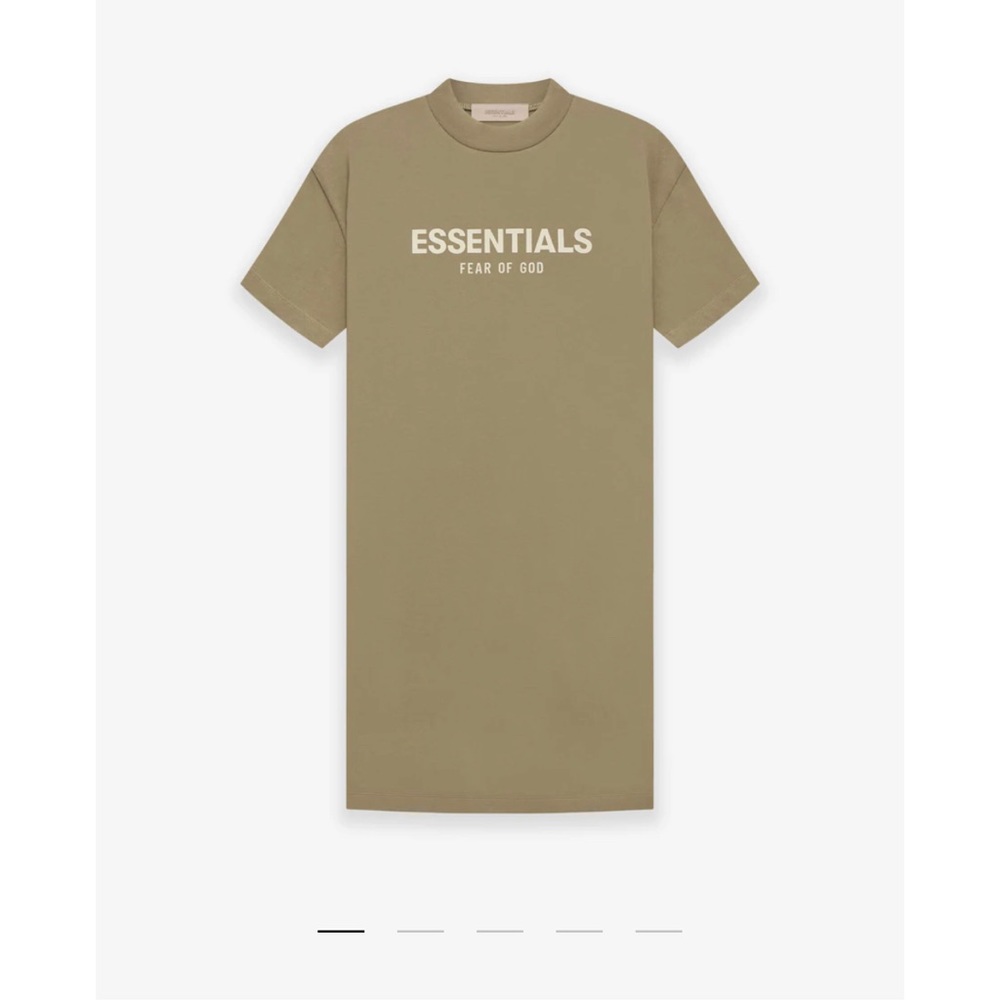Womens fear of god essentials tshirt dress